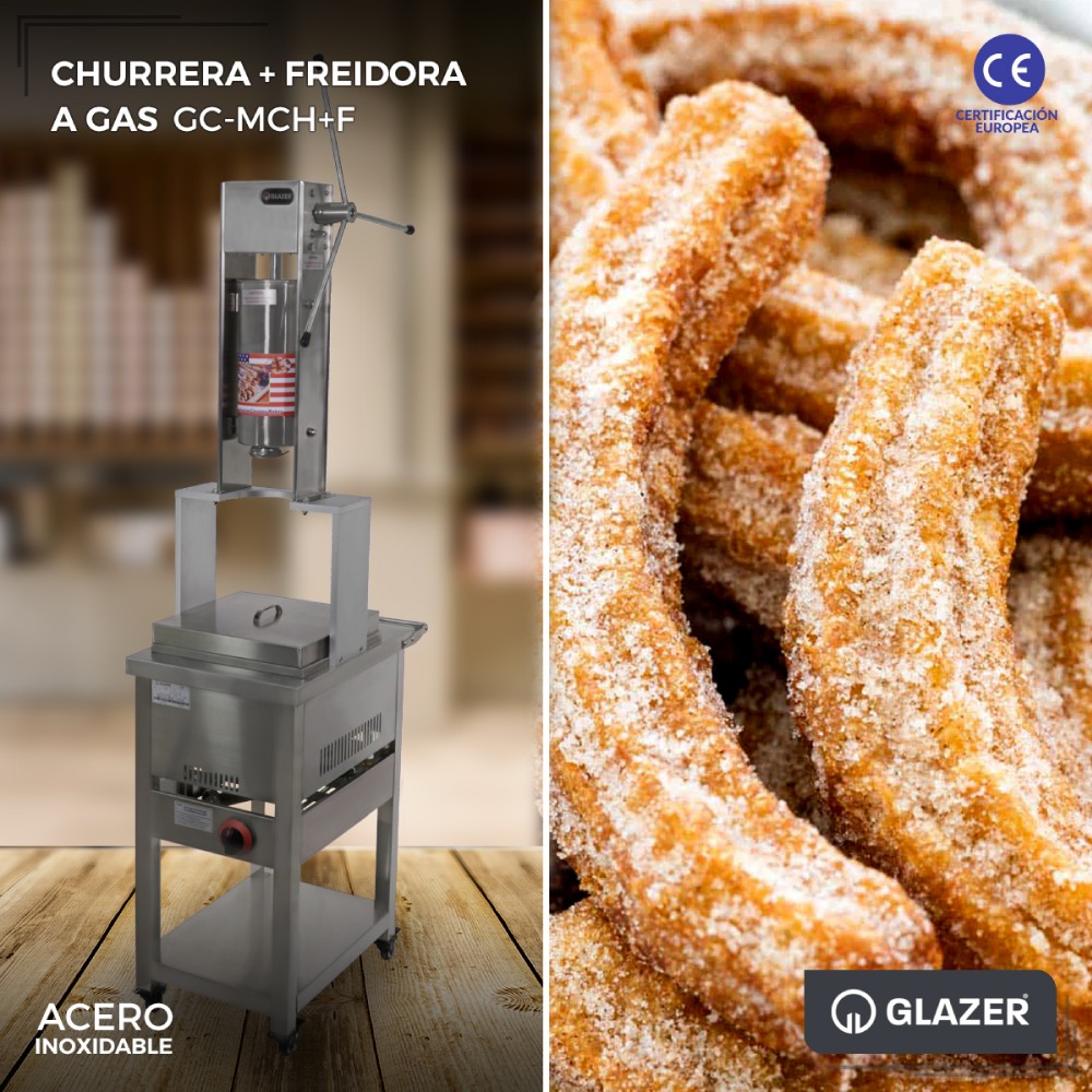 Maquina para Churros con Freidora - Churrera Glazer